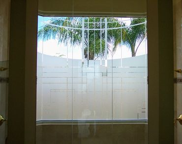 etched glass windows