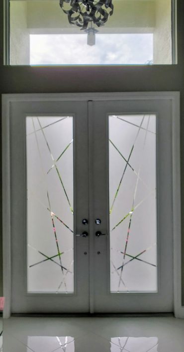 on-site glass etching