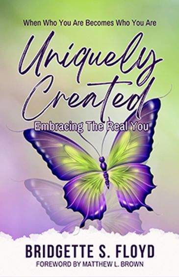 Book cover featuring a colorful butterfly and inspirational title.