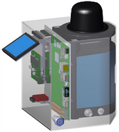 Self contained or integrated with inspection equipment