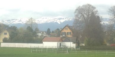 Switzerland beautiful village
Train journey in Switzerland