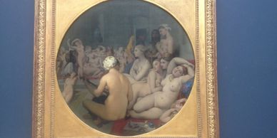 The Turkish Bath
Ingres Nude women painting