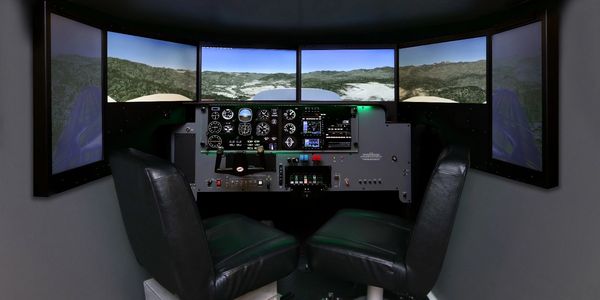 Full motion Redbird FMX simulator