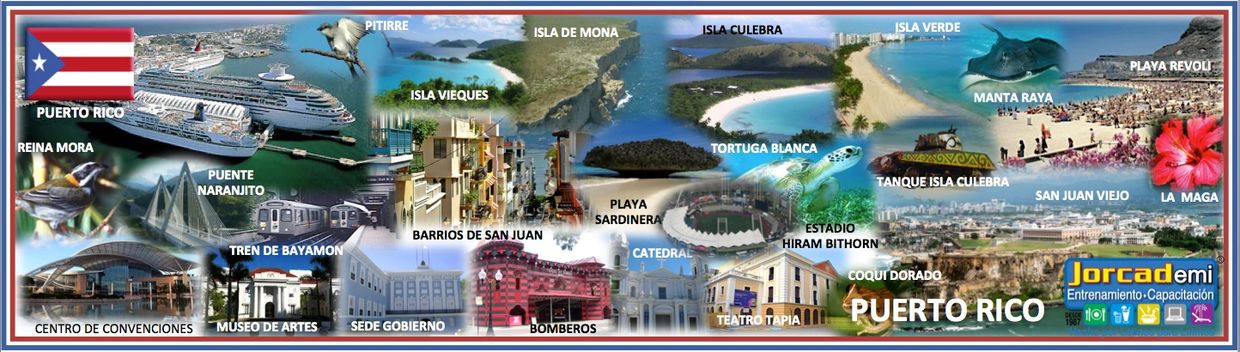 PUERTO RICO: Puente Naranjito, San Juan Viejo, Isla Vieques, Isla de Mona, Teato Tapia, Coqui Dorado