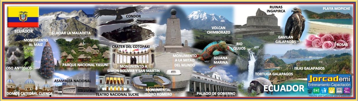 ECUADORÑ Teatro Sucre, Parque Yasuni, Catedral cuenca, Isla Galápagos, Ruinas Ingaprica, Cotopaxi,