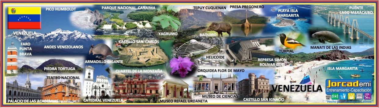 VENEZUELA: Isla Margarita, Tepuy Cuquenan, Parque Canaima, Pico Humboldt, Castillo San Carlos.