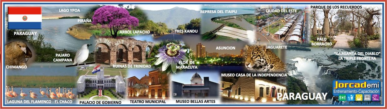 PARAGUAY El Chaco, Lago Ypoa, Asunción, Ciudad del Este, Ruinas Trinidad, Represa Itaipú, tres Kandu