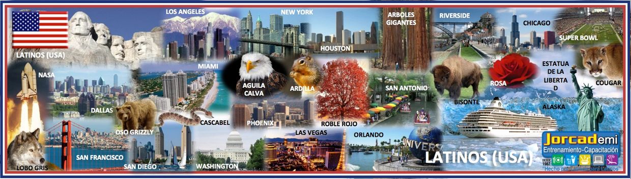 USA: San Francisco, Orlando, Phoenix, San Diego, Dallas, San Antonio, Chicago, Miami, Los Ángeles.