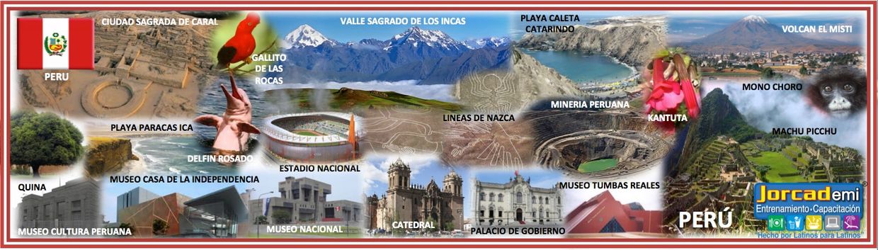 PERÚ: Valle sagrado de los Incas, Playa Caleta Catarindo, Volcán Misti, Ciudad de Caral, Machu Pichu