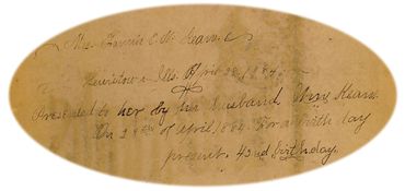 This the inscription as found on the inside cover of Fannie’s photograph album.