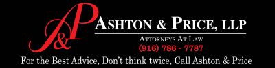 Logo of Ashton & Price LLP law firm with contact details.