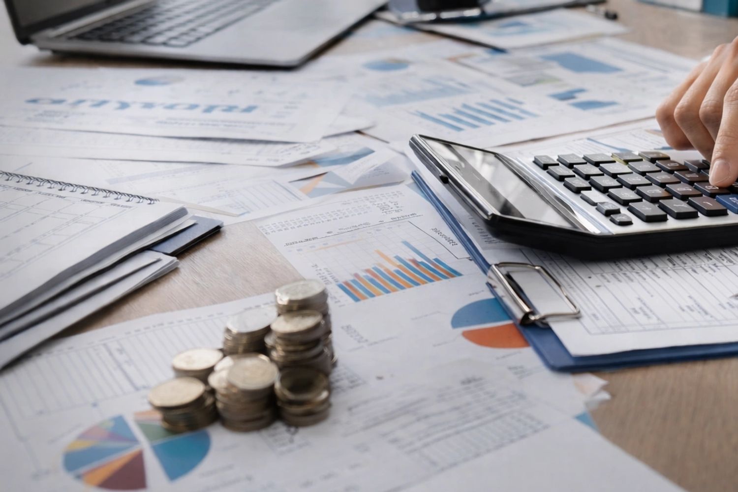 Stack of books next to pencils in a holder and a camera.