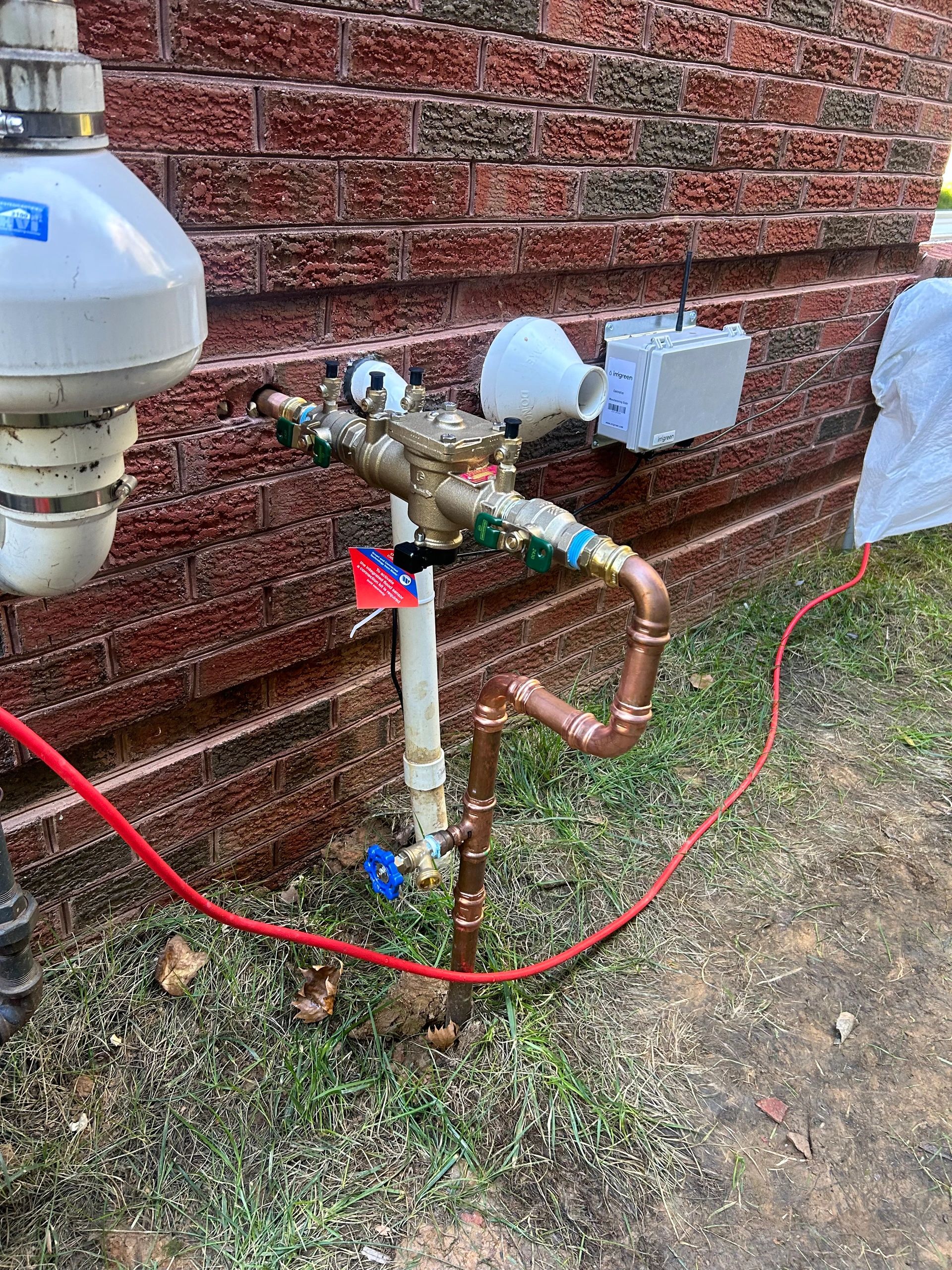 Backflow installation with test