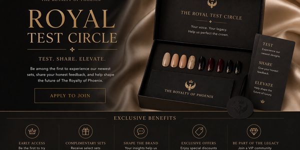 Luxury nail test kit by Royal Test Circle with exclusive benefits.