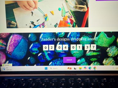 A photo of a website screen on a laptop