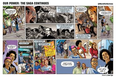 Our Power: The Saga continues.
14"x 22" on Series 500 Strathmore ,colored in Photoshop.