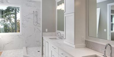 Tiled bathroom
