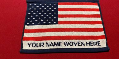 Custom Woven Terry Towels  
Size 16" x 11"
$6.60ea/144, $6.20ea/300, $5.85ea/600
 Set Up $65.00
Hook