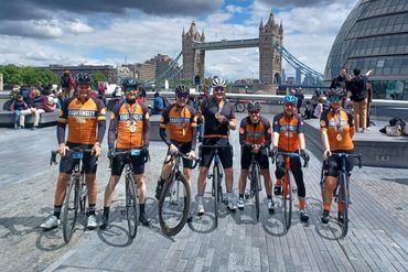 KVCC finish at Tower Bridge London