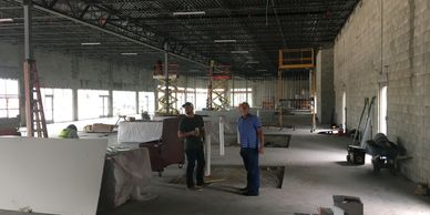 commercial retail space walk through