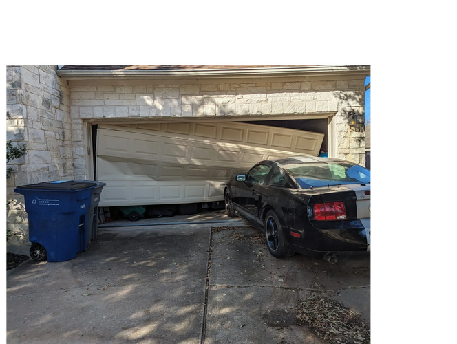 Picture of garage door