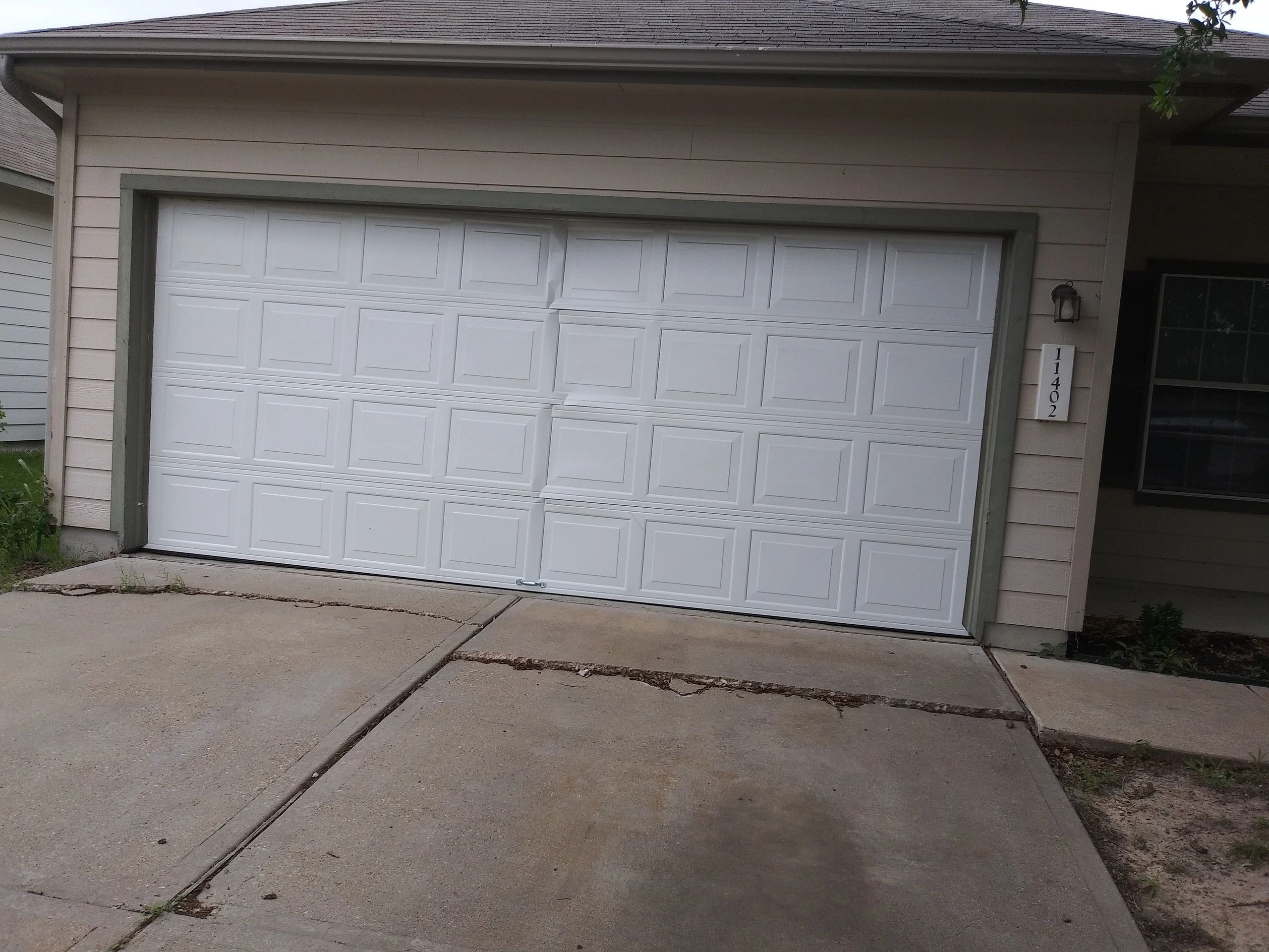 We also replace garage door panels!