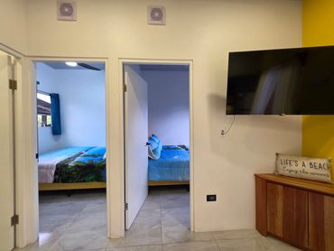 2 bedroom villa with air conditioning, closet, and tile flooring at Life’s a Beach Uvita