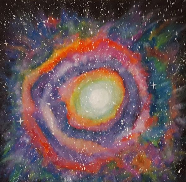 cosmic series acrylic painting