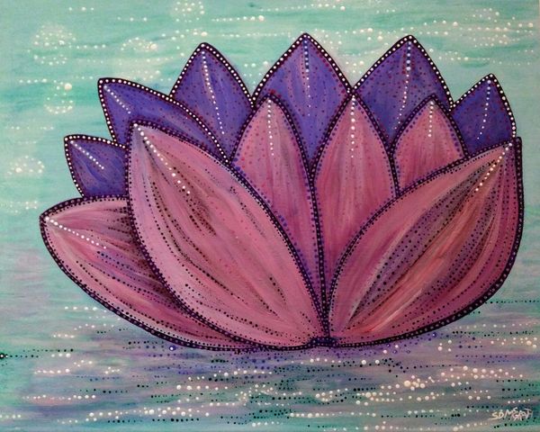lotus painting