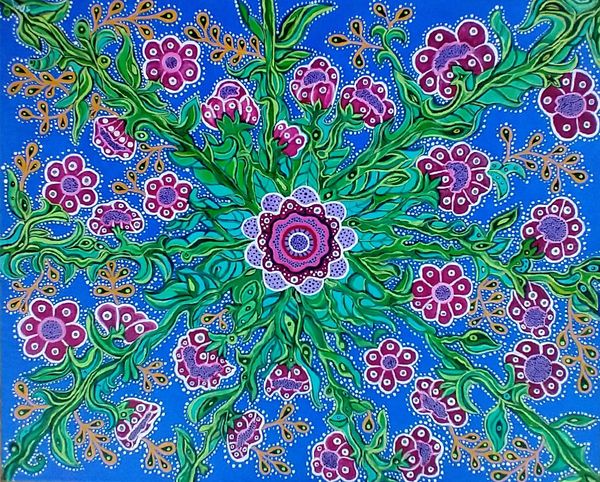 Acrylic painting floral