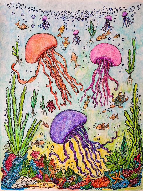 Ocean Under water scene