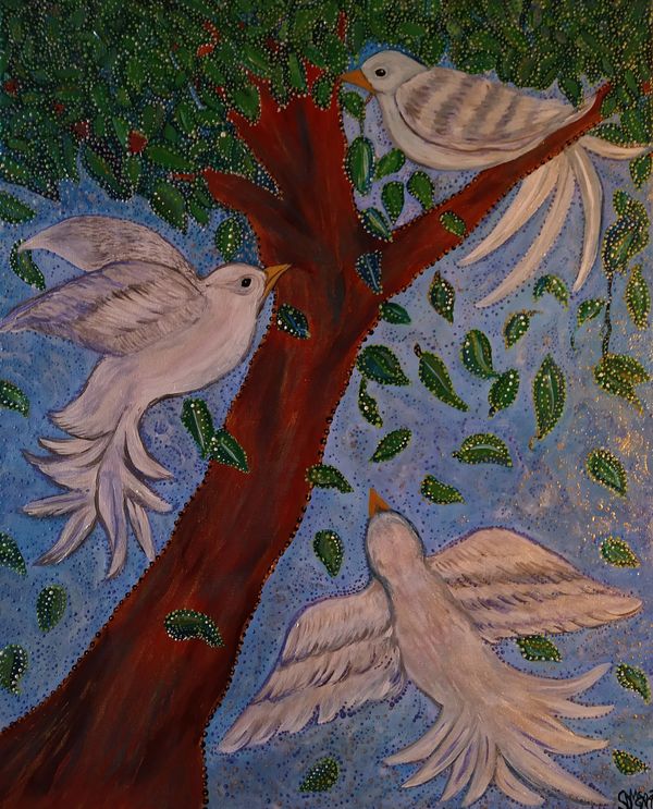White doves