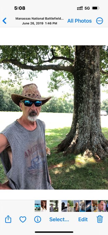 Me and my dog resting on Missionary road trip