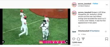 Rutgers LHP Brian Fitzpatrick (St. Anthony's 2018)