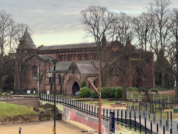 view of St Johns on a guided walking tour