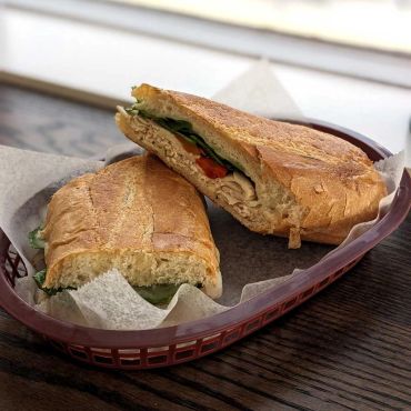 Tuscan Turkey Melt on Cuban Bread