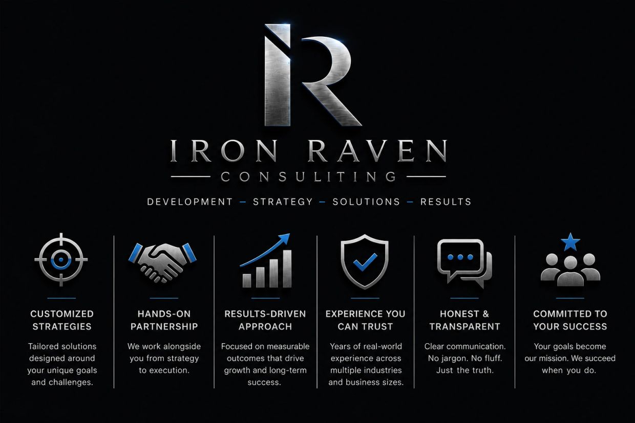 Iron Raven Consulting offers tailored strategies and trusted partnership for measurable business success.