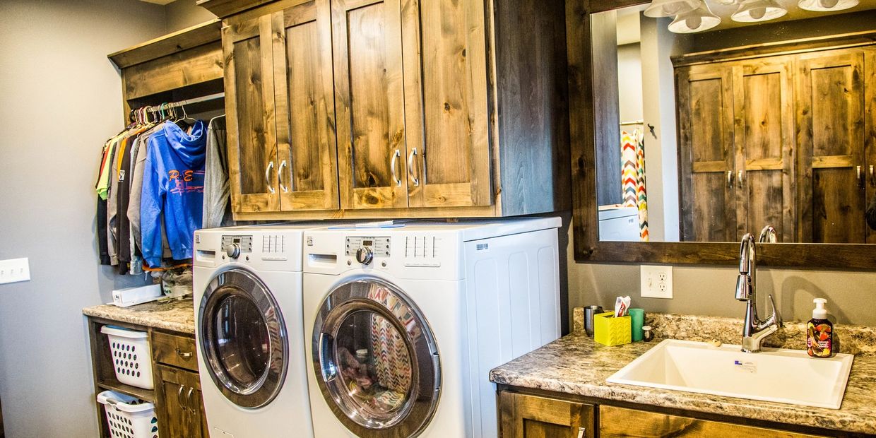 Sioux Falls Cabinets Installed In A Laundry Room