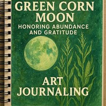 Art Journal image with full moon