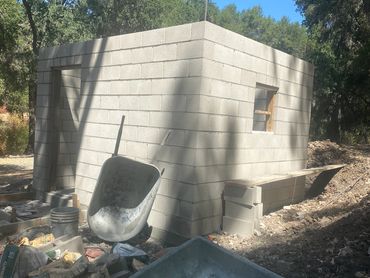 CMU block building built in Adalaide, CA.