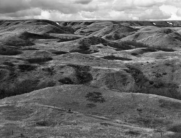 Black and white medium format Prairie landscape by Canadian film photographer Chad Coombs.