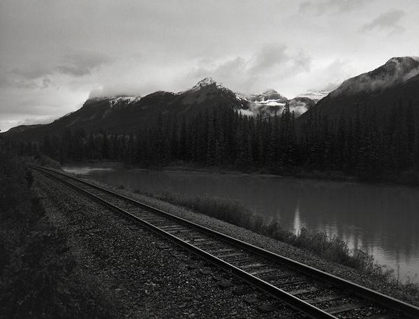 Black and white medium format Mountain landscape by Canadian film photographer Chad Coombs.