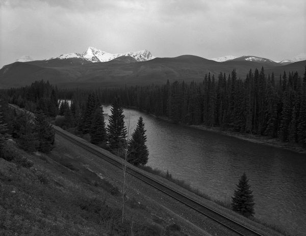 Black and white medium format Mountain landscape by Canadian film photographer Chad Coombs.