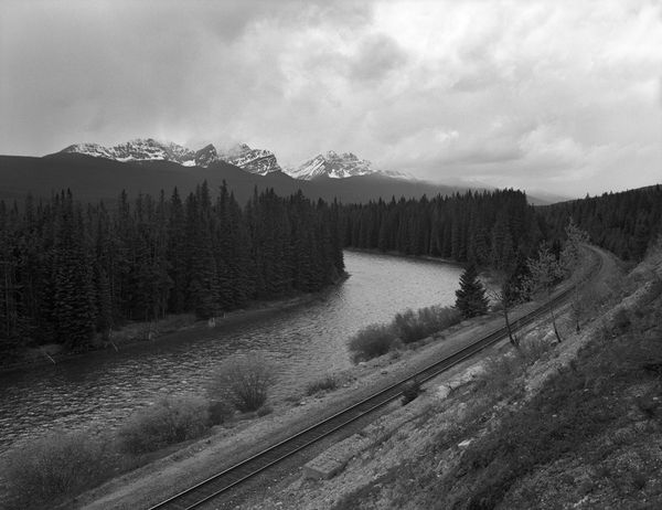 Black and white medium format Mountain landscape by Canadian film photographer Chad Coombs.