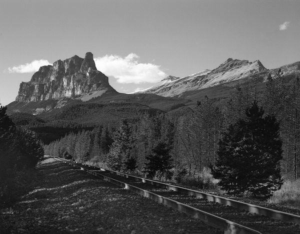 Black and white medium format Mountain landscape by Canadian film photographer Chad Coombs.