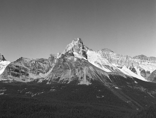 Black and white medium format Mountain landscape by Canadian film photographer Chad Coombs.
