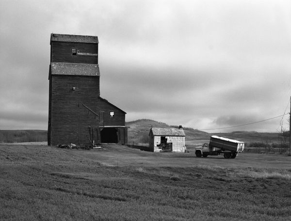 Black and white medium format Prairie landscape by Canadian film photographer Chad Coombs.
