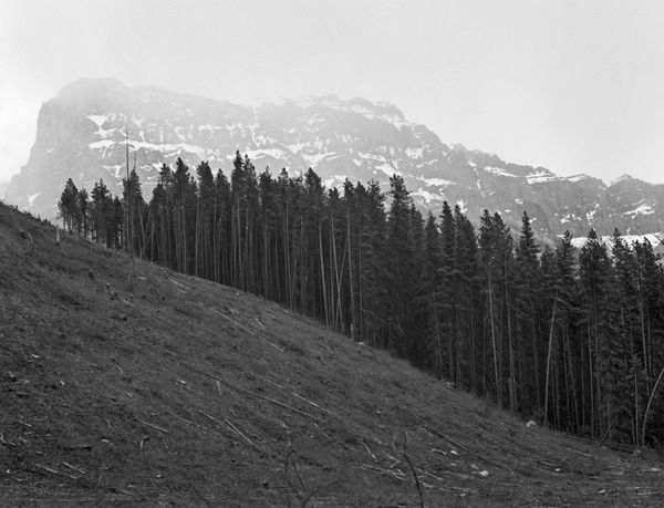 Black and white medium format Mountain landscape by Canadian film photographer Chad Coombs.