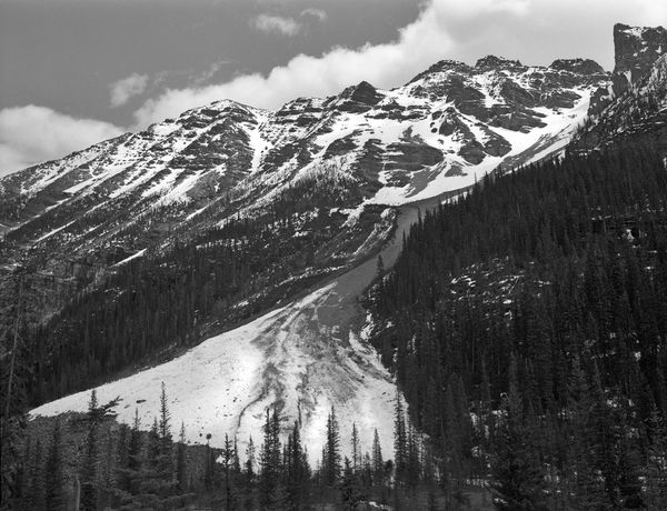 Black and white medium format Mountain landscape by Canadian film photographer Chad Coombs.