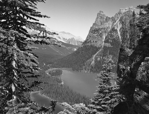 Black and white medium format Mountain landscape by Canadian film photographer Chad Coombs.